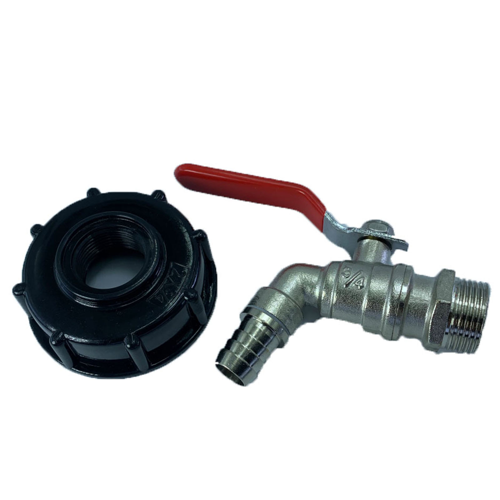 IBC Tank Adapter Water Tank Faucet Hose Connector 3/4" Brass Garden Tap Fitting Valve Durable