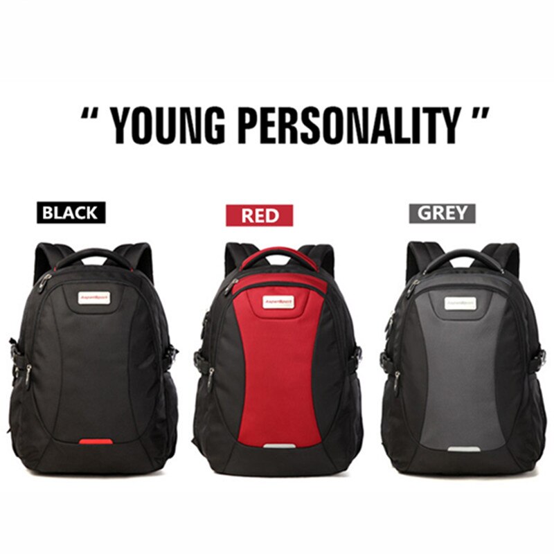 AspenSport superiore di Marca di Modo Impermeabile Zaino unisex sacchetto di Scuola degli uomini per il computer Portatile Donne Borsa per taccuino Zaino 15.6 a17 Pollici