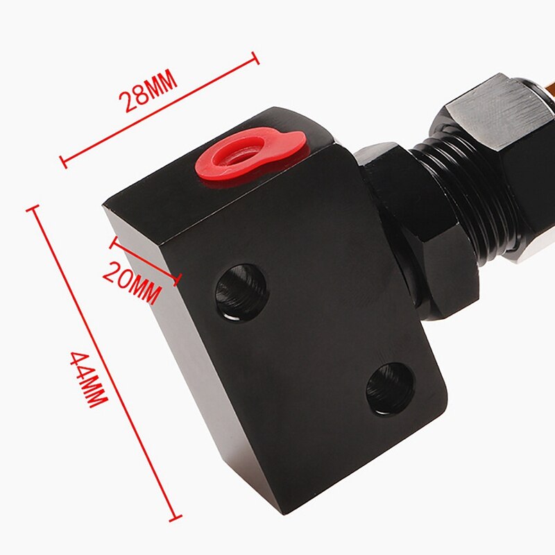 Car Adjustable Prop Lever Proportion Valve Pressure Regulator Red with Black Brake Bias Adjuster Interior Accessories