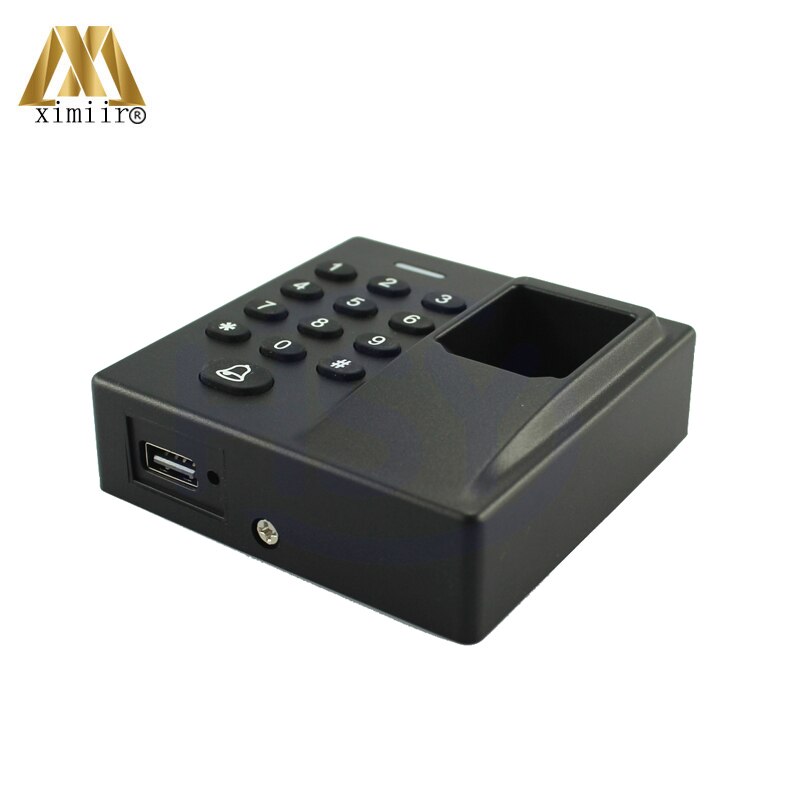 Mini Biometrische Vingerafdruk Toegangscontrole XM70 Standalone Deur Controller Keypad Vinger En 10 Stuks Rfid Sleutel Deur Entry Lock