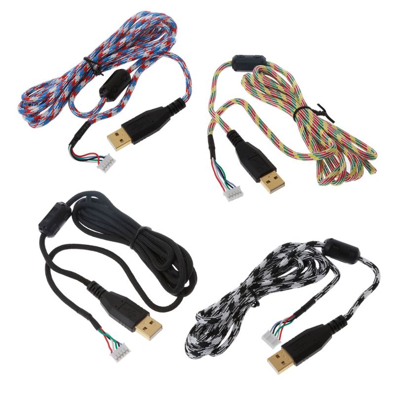 DIY Universal Umbrella Rope Mouse Cables Soft Durable Mouse Line Replacement Mouse Wire