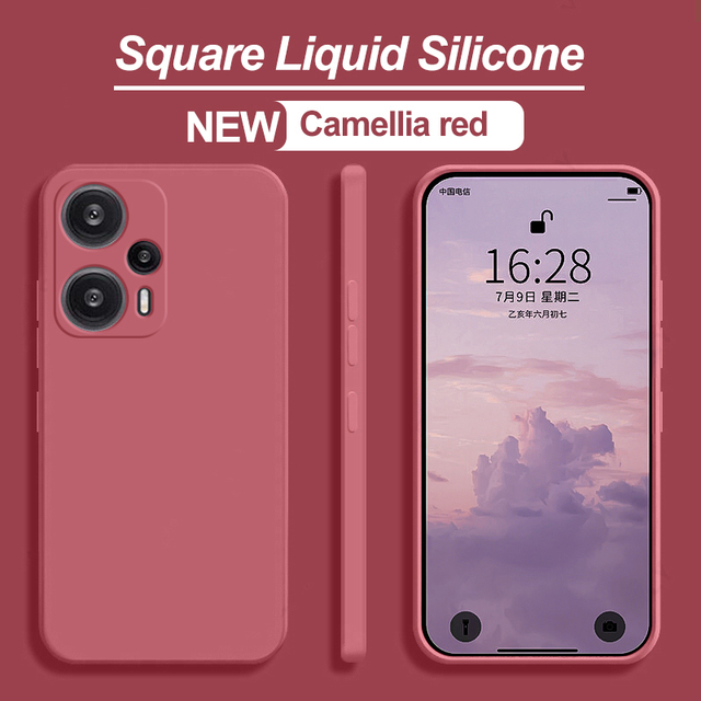 Poco F5 PocoF5 Case Originele vloeibare siliconen telefoonhoesjes voor Xiaomi Poco F5 F5 PocoF5 Pro F5Pro Schokbestendige Soft Cover Poco F5: Beige Roze