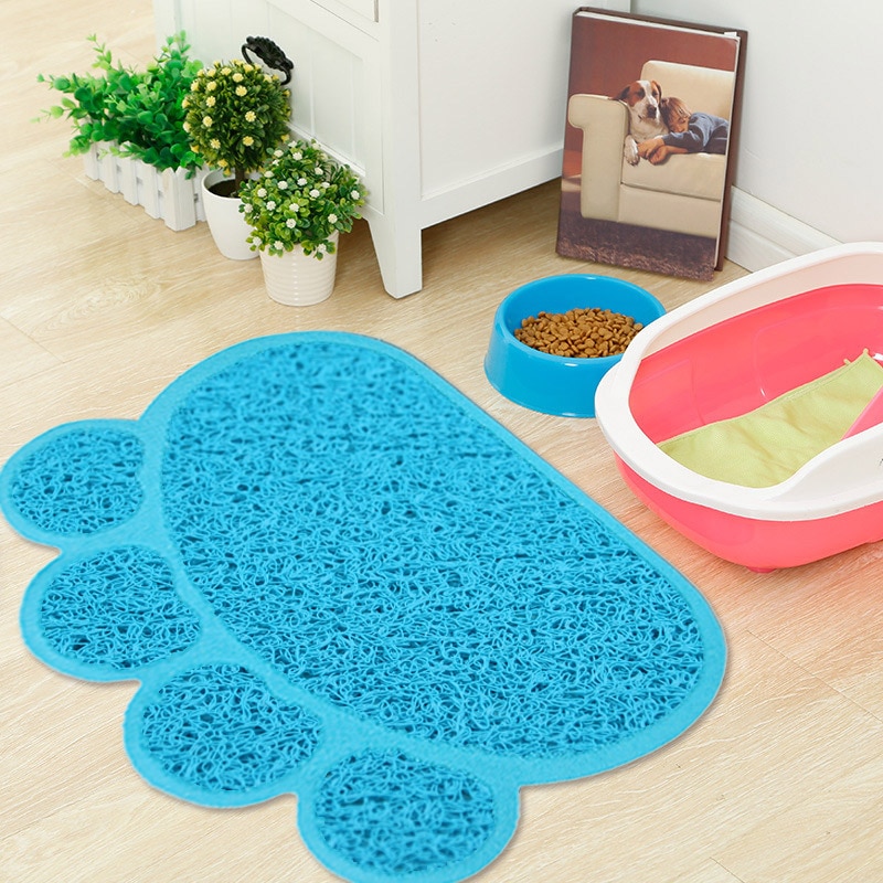 Mosodo Huisdier Kattenbakvulling Mat Poot Voeden Kom Placemat Kat Bed Pads Antislip Waterdichte Kattenbakvulling Trapper Matten kat Accessoires