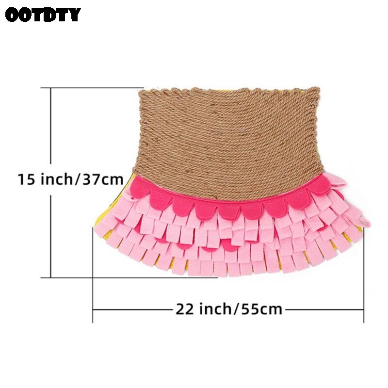 Fishtail Home Cat Scratch Pad Snuffle Mat Nosework Blanket Play Sniffing Training Toys Great for Stress Release Paw