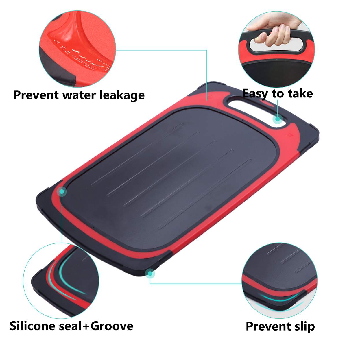 GEMITTO Fast Defrosting Plate 2 in 1 Thawing Plate Cutting Chopping Board Rapid Safety Thawing Tray For Frozen Food Meat