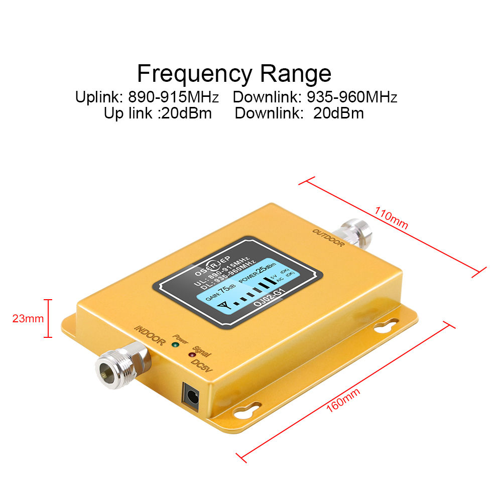 Custo-benefício display lcd gsm 900 mhz repetidor de sinal gsm impulsionador de sinal 20dbm display lcd amplificador de reforço de sinal de telefone celular