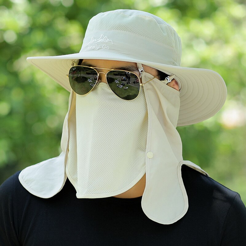 Outdoor visserspet voor heren, bestand tegen de zon, in de zomer