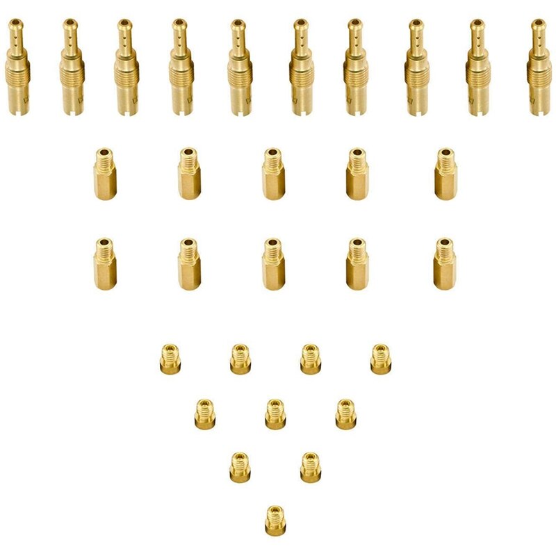 30Pcs Carburateur Jet Kit,10 Stuks Slow Pilot Jets En 20Pcs Carburateur Jets Voor Pwk Keihin Oko Cvk Koso Pe Pwm: Default Title