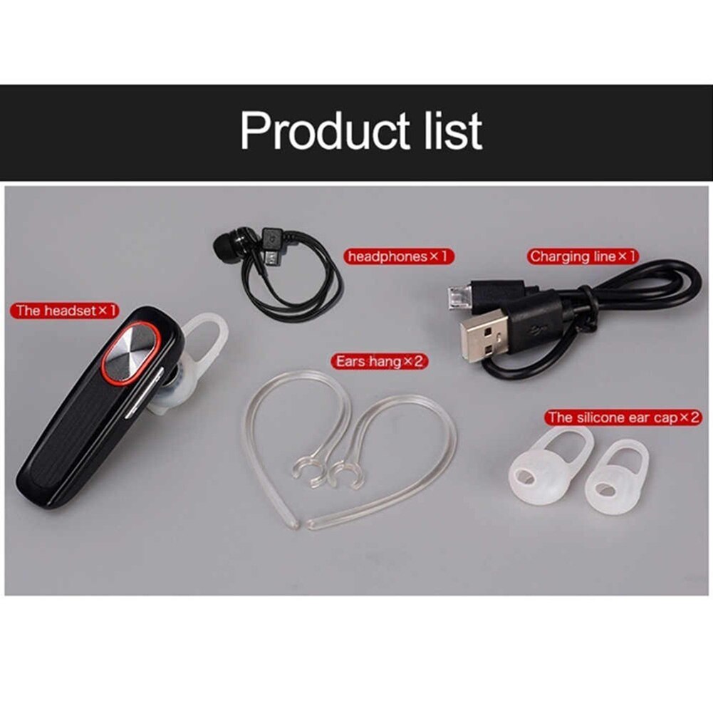 In-ear Bluetooth Earphone Mono Wireless Headphone Long Standby Time Noise Reduction Hands Free Earphone