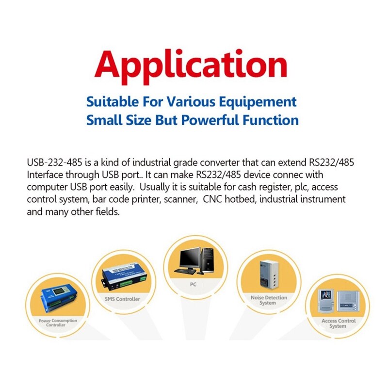 AMSAMOTION USB To RS232 RS485 USB Serial Communication Module Industrial Grade USB-232/485 Signal Converter