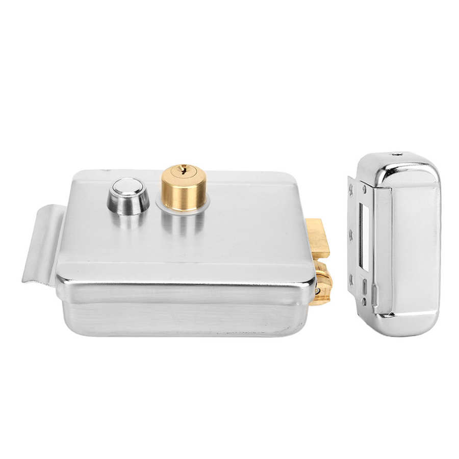 electronic door lock smart lock Double Electric Lock Anti‑Theft Doorlock Access Control Support Back Locking Left