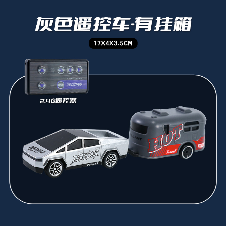 Camión Cybertruck con carga USB 1:64, vehículo todoterreno, modelo de coche de aleación, coche de Control remoto, modelo de coche americano, camión de Metal fundido a presión: Verde