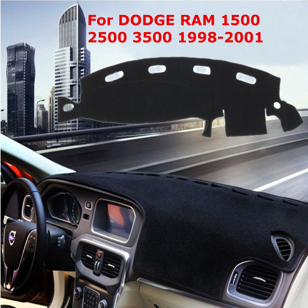 Dashmat Dashboard Mat Dash Cover Zonnescherm Dash Board Cover Tapijt Voor Dodge Ram 1500 2500 3500 1998-2001 dash Board Mat Pad