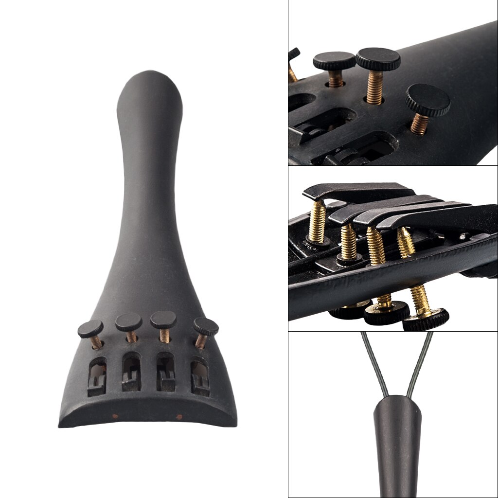 Accesorios para violonchelo 3/4, pieza trasera de aleación de aluminio con cuatro sintonizadores finos, accesorios para violonchelo, novedad de 3/4