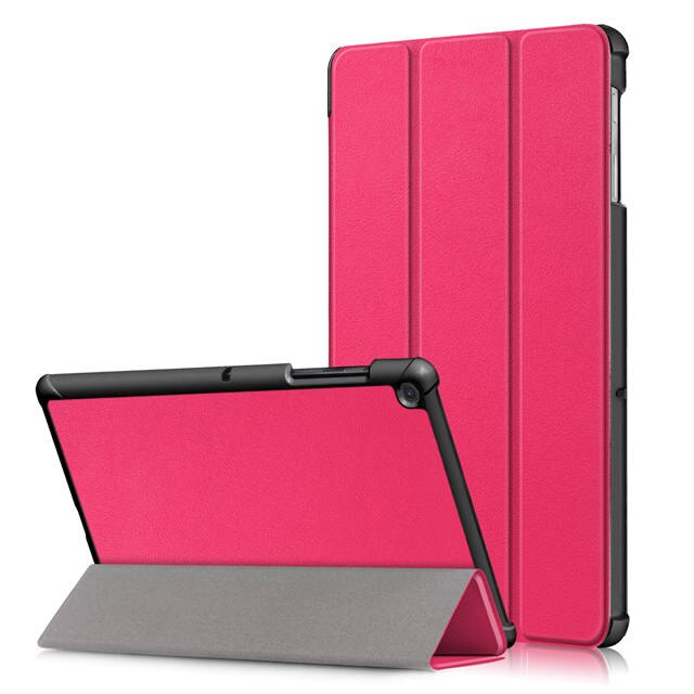 Ultra-thin Magnetic Smart PU Leather Cover for Samsung Galaxy Tab S5e SM-T720 T725 10.5" Tablet Auto Sleep/Wake Funda Case: Rose Red