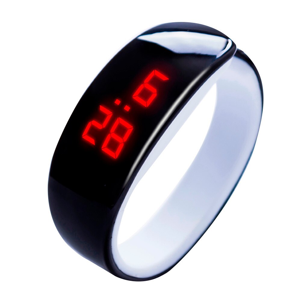 LED affichage Bracelet montre fille montre hommes dauphin enfants Sport montre dames montre Bracelet Relogio Feminino numérique * A: Black