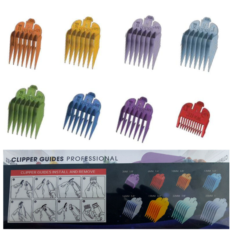 8pcs/set Blade Attachment Comb Standard Size