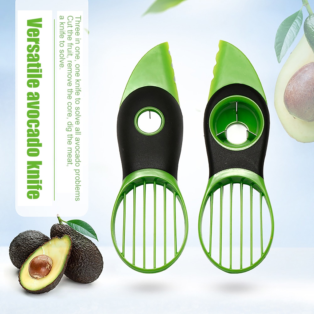 Multifunctionele Avocado Cutter Peel Pulp Separator Groente Keuken Slicer Voor Snijden Snijmachine Avocado Voor Snijden Avocado Duurzaam