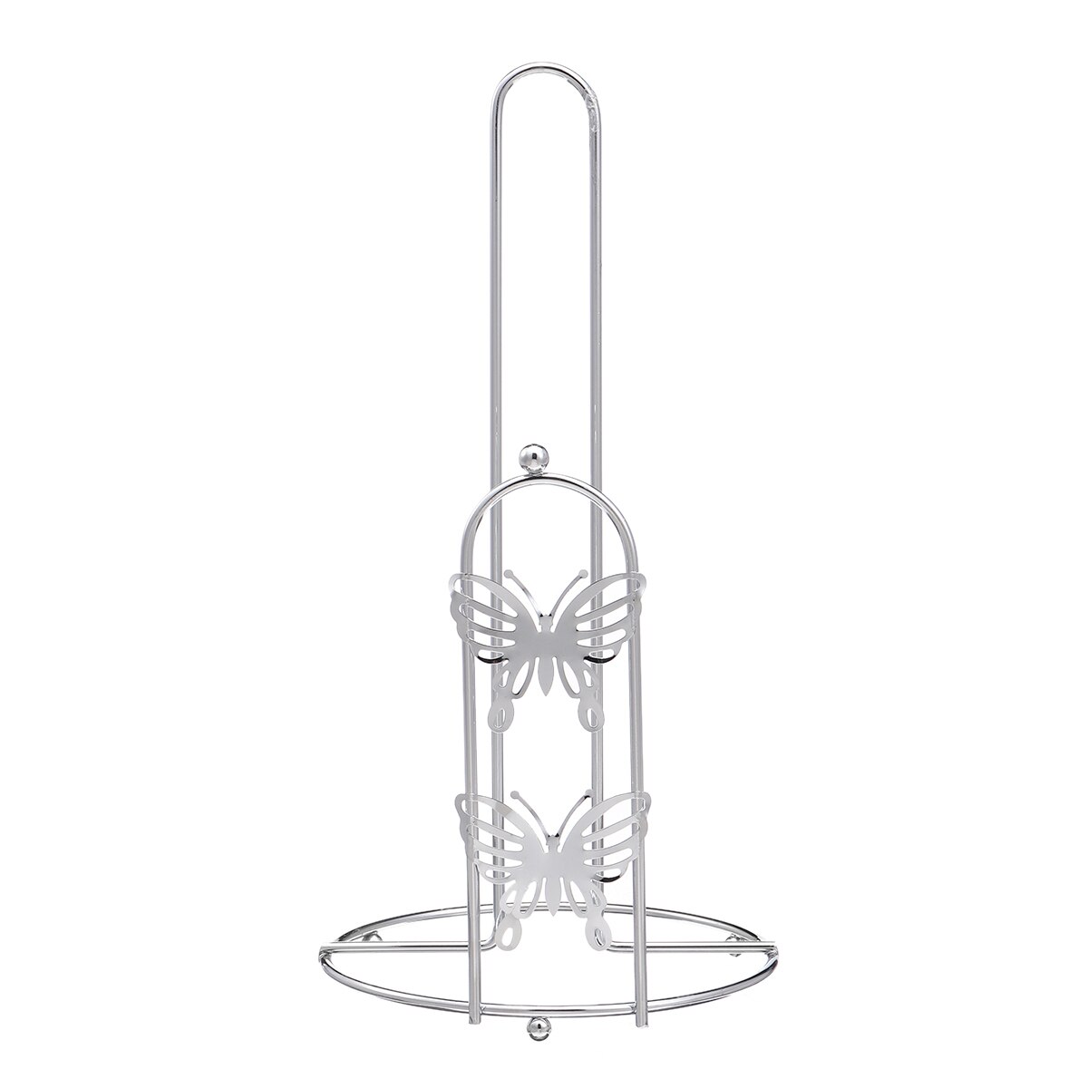 Standing Kitchen Roll Paper Towel Holder Rack Organizer Stainless Steel Storage Shelf Kitchen Bathroom Hardware Paper Holders: Butterfly S