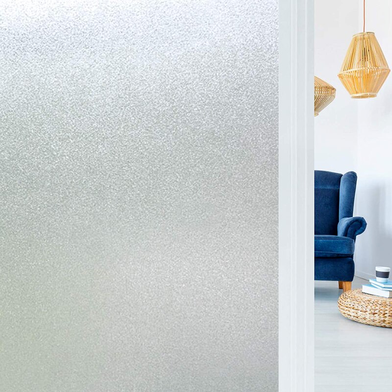 Privacy Window Glass Film Stickers Anti-ultraviolet Self-adhesive Detachable Home Security: white / 90x200cm