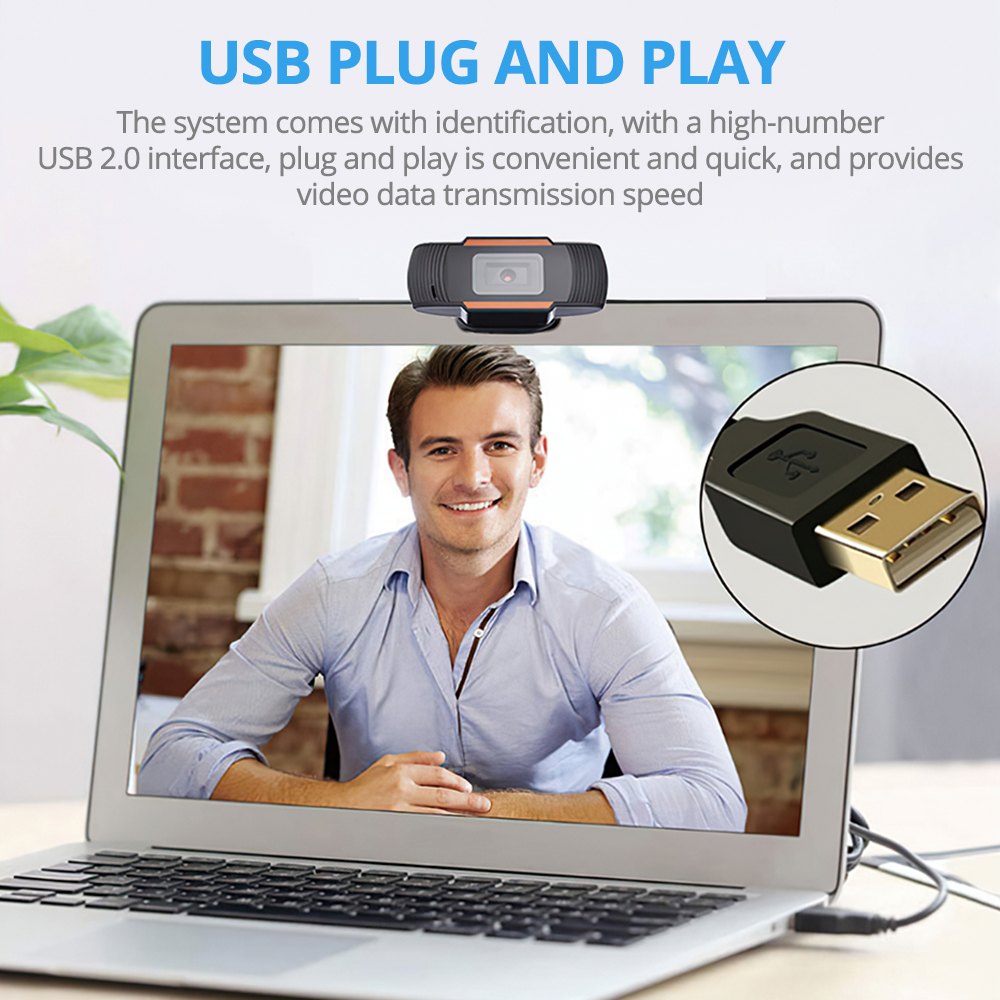 SPASH Mini HD Webcam 1080P 720P USB Web Camera with Microphone Auto Focus Video Gaming Web Cam for PC Laptop Notebook Computer