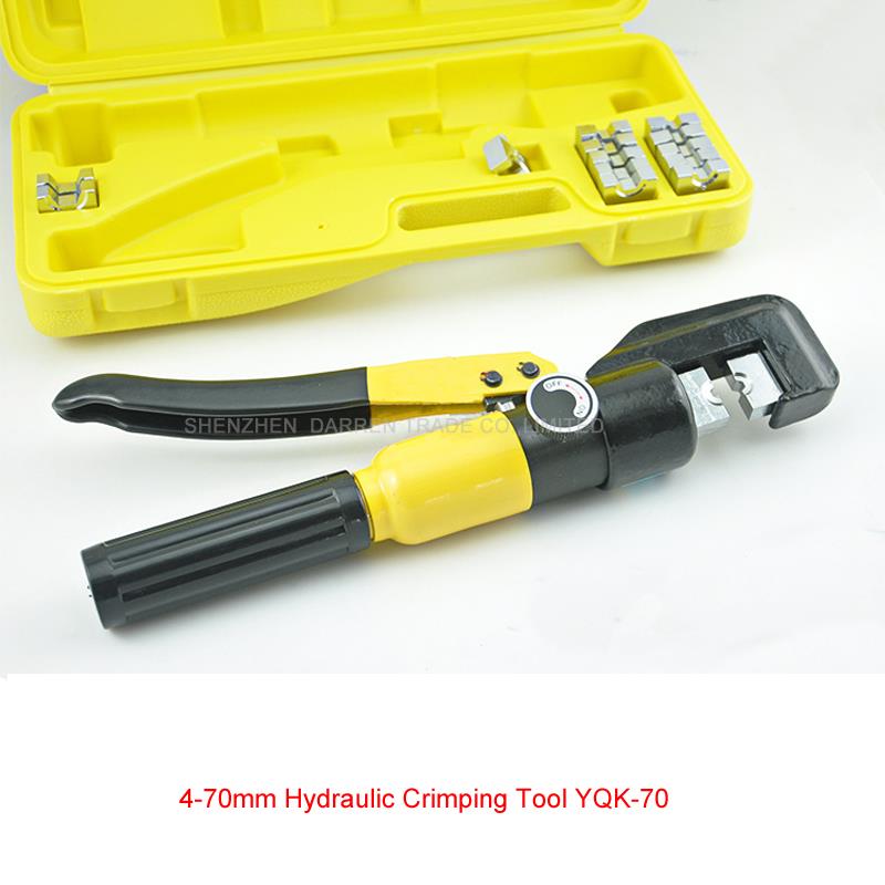 1PCS 4-70mm Hydraulic Crimping Tool Hydraulic Crimping Plier Hydraulic Compression Tool YQK-70 Range 4-70MM2 Pressure 5-6T