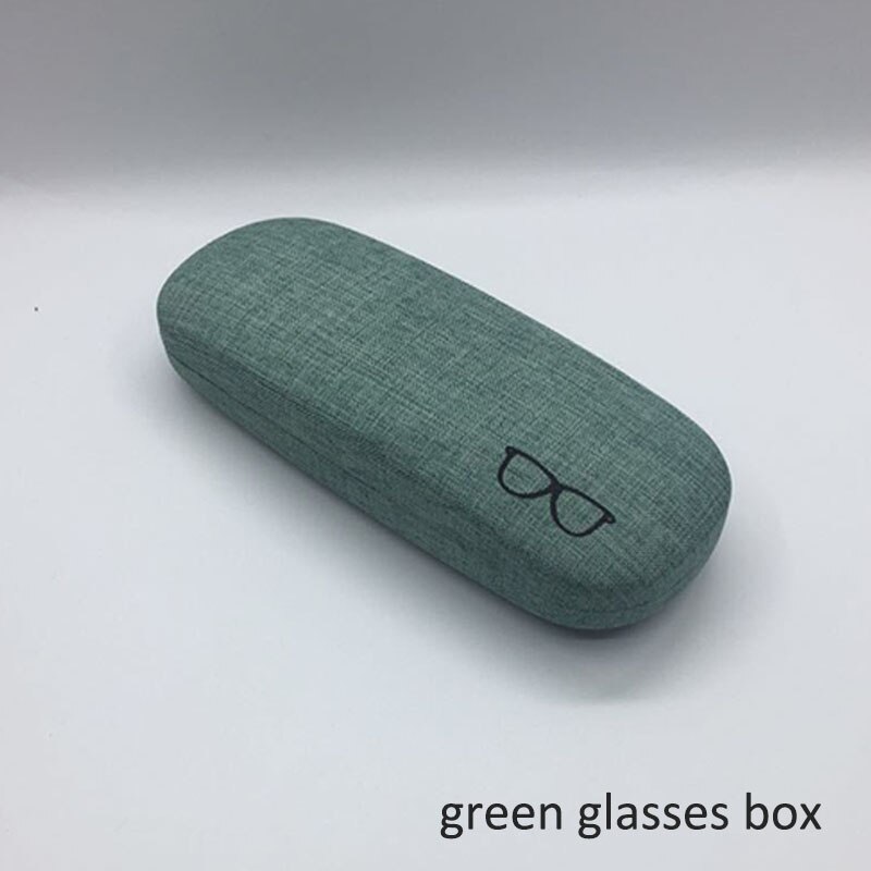 retro Brilleetui unisex - 16cm x 6.2cm x 3.8cm - eske fersk stil Beskyttende hard: Grønn glassboks