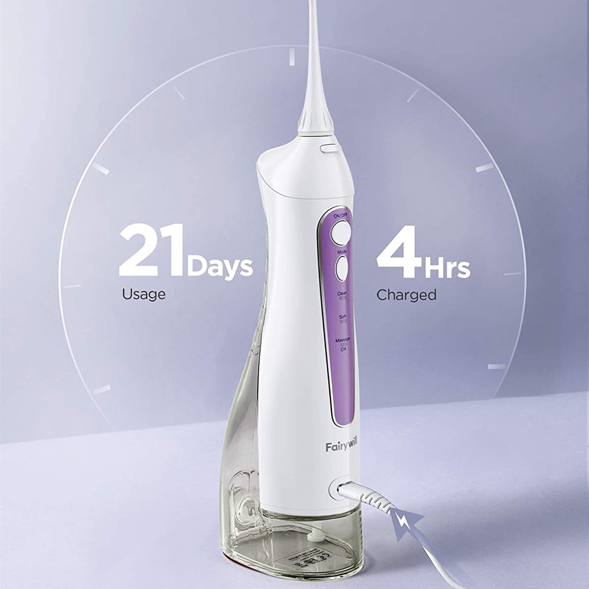 Fairywill – nettoyeur de dents, Jet de soie dentaire électrique étanche et Portable, irrigateur Oral Rechargeable, 2022