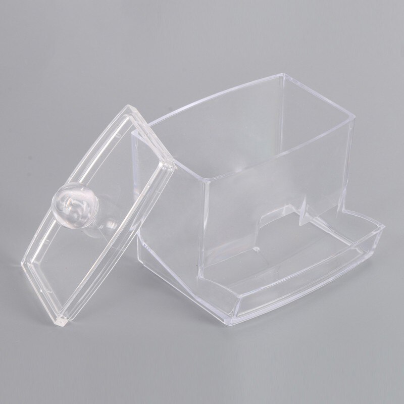 Clear Acryl Opslag Houder Doos Transparant Wattenstaafjes Stick Cosmetische Make-Up Organizer Case Make Up Tool