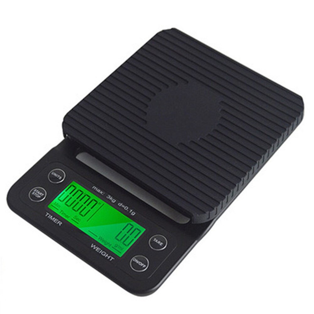 Electronic Kitchen Scales with Timer Precision Digital Scales Smart Coffee Scale Household Food Scales Weight Scale 3KG/0.1g: 2019 Scale 3KG 0.1g