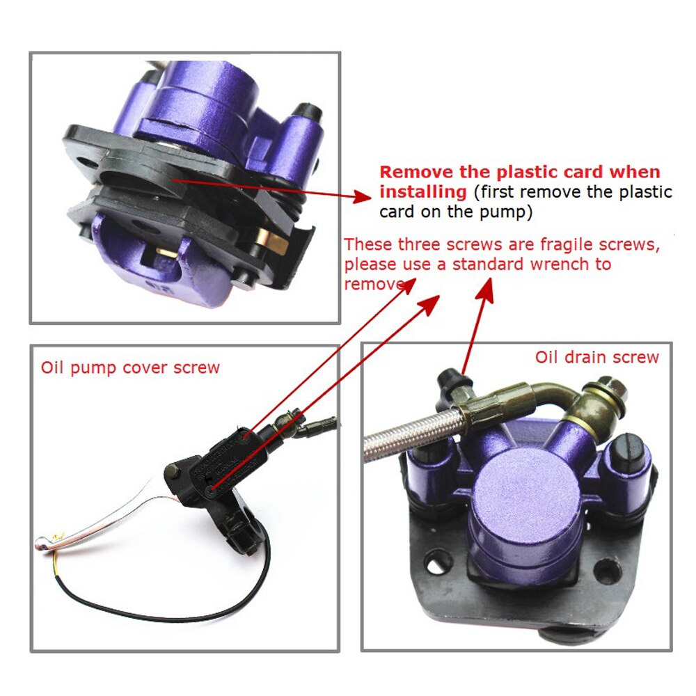 Hydraulic Disc Brake Folding Bike Dedicated Oil Brake ABS Style And Ordinary Style Electric Bicycle Modified Parts