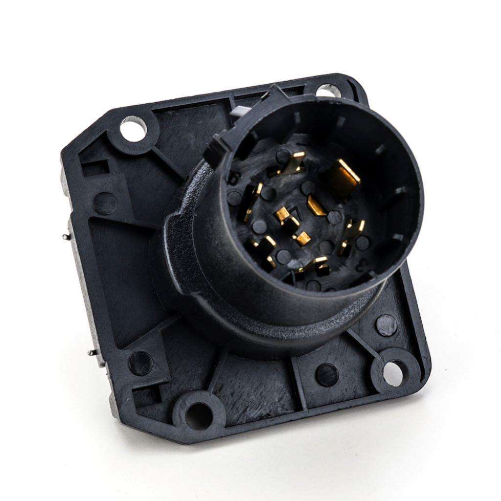 Embout rond de remorque de , 7 pièces, pour plateau de câblage d'attelage de remorque 12V
