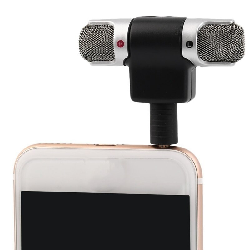 Mini 3.5mm Jack Microphone Portable Stereo Microphone for Phone Recording Microphone for Smartphone