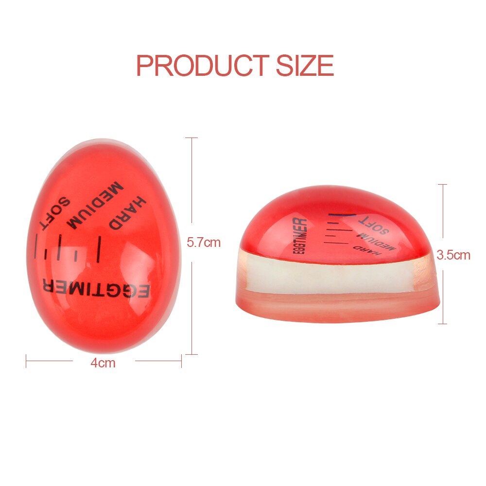 1pc Egg Timer Control Soft Hard Boiled Eggs Cooking Kitchen Resin Egg Timer