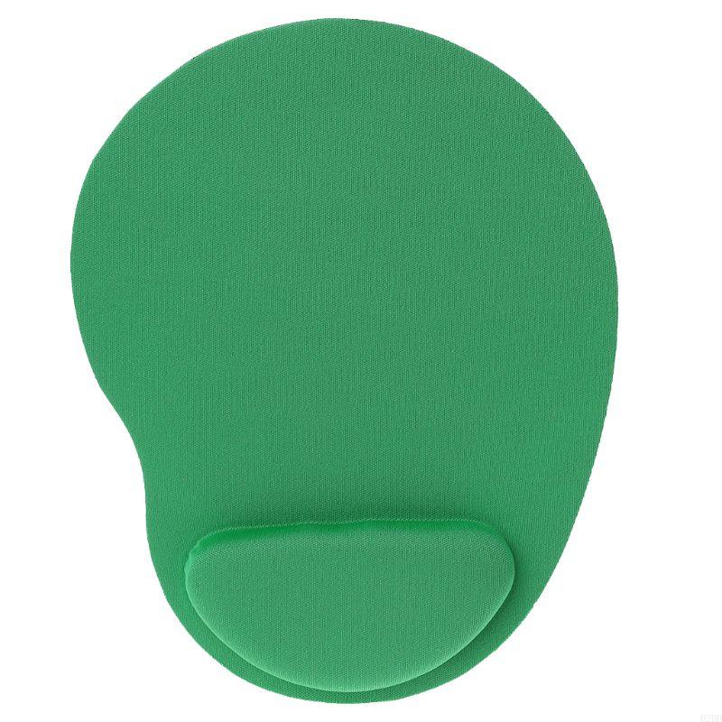 02DD Ergonomic Mouse Pad with Wrist Support, Gaming Mouse Mat with Gel Wrist Rest, Easy Typing & Pain Relief for Home Office: green