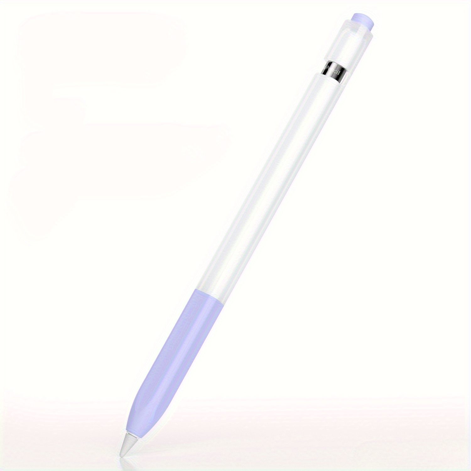 Funda protectora para bolígrafo, para iPad Pencil 1 generación, gelatina antideslizante de silicona translúcida para estuche para lápices Apple: Oro
