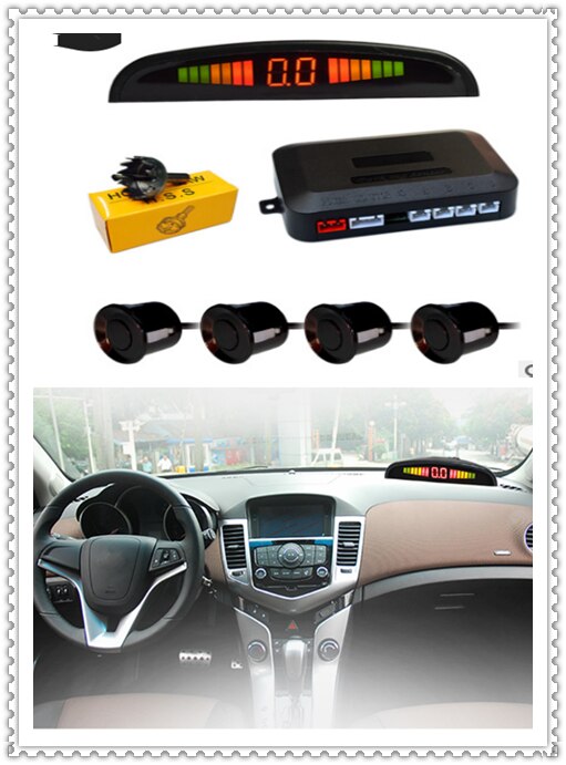 Parking Sensor Met 8 Sensoren Reverse Backup Parkeergelegenheid Radar Monitor Detector Systeem Voor Jepp Auto Alle Modellen Zijn Algemene