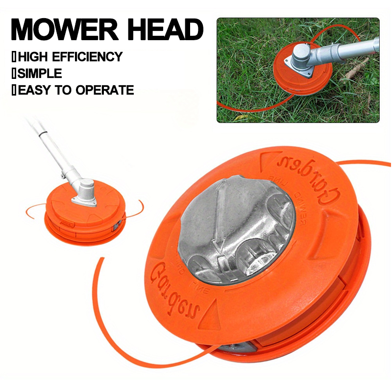 Tête de coupe gazon automatique pour débroussailleuse de machines à essence de jardin, tête de bosse de remplacement de taille-bordures universelle
