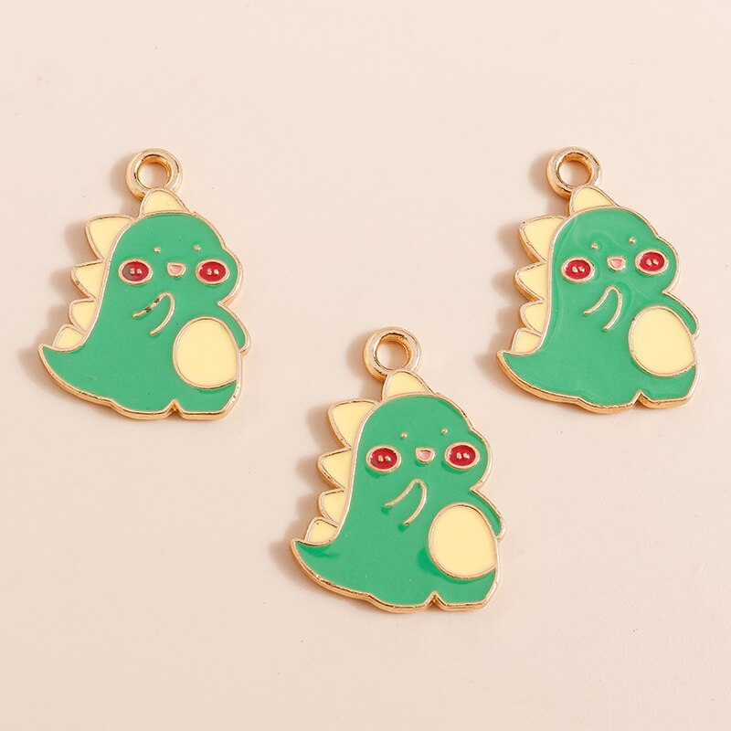 Pendentifs en forme de pingouin pour la fabrication de bijoux, 10 pièces, 21x22mm, en émail, animaux mignons, accessoires pour colliers et boucles d&#39;oreilles