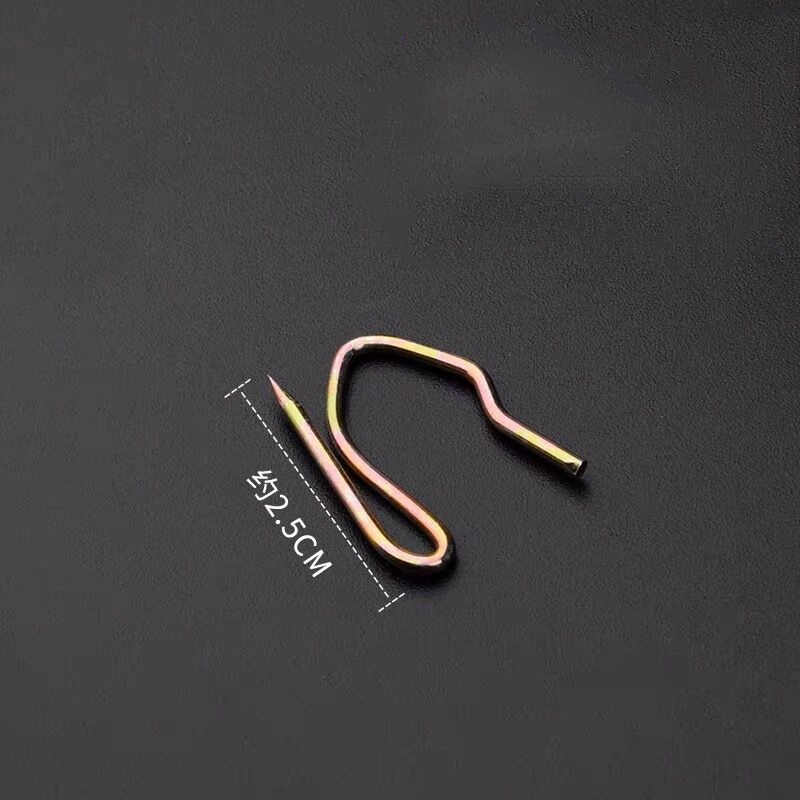 Bande de rideau à crochet en métal avec quatre fourches, 30 pièces, accessoires de bricolage pour rideaux à la maison: Small S Hook / 30Pcs Price