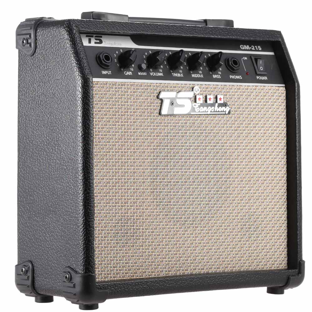 GM-215 15W guitare électrique amplificateur ampli distorsion avec 3 bandes EQ 5 "haut-parleur 6.35mm entrée guitare ampli 110V offre spéciale
