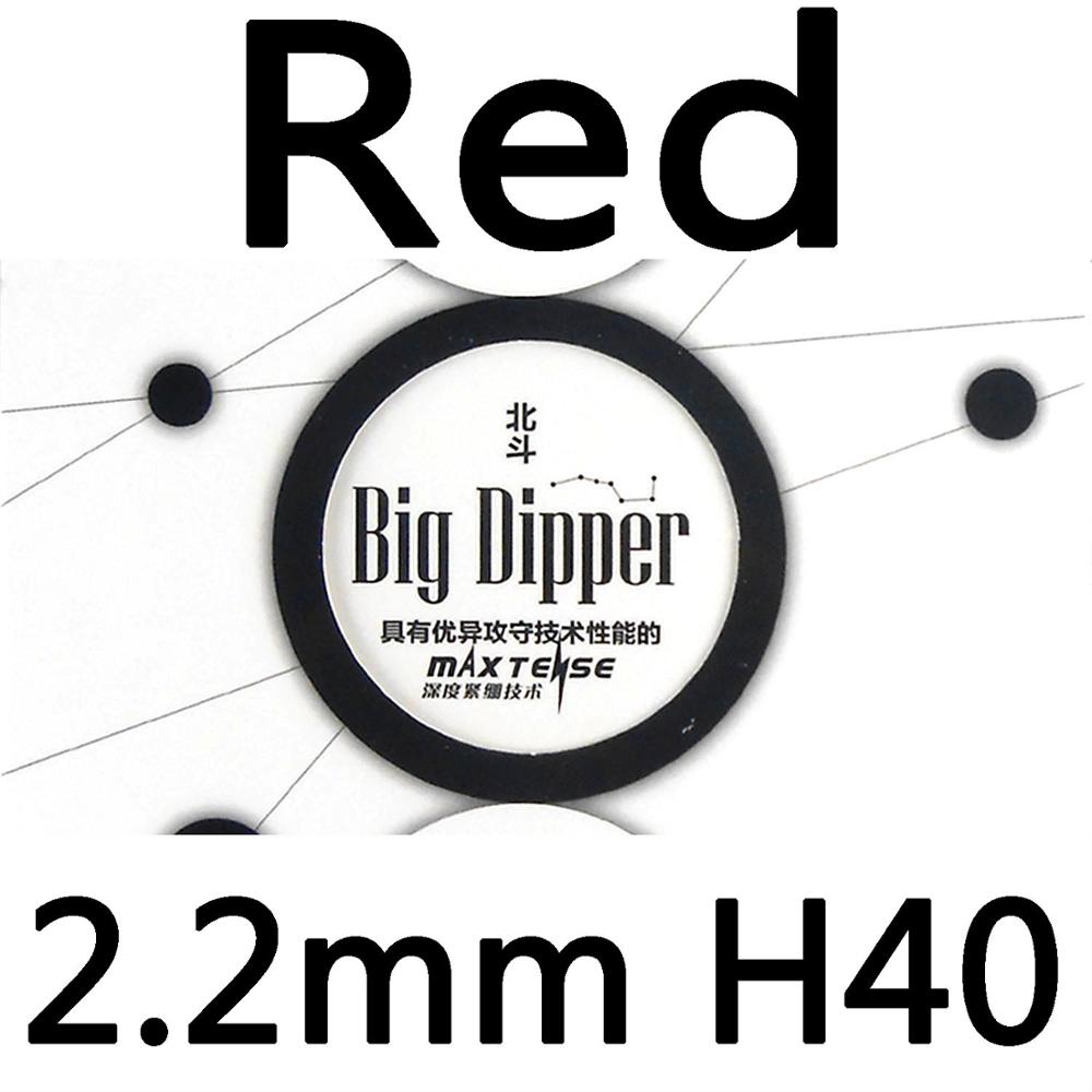 Galaxy YINHE Big Dipper Factory Tuned Max Tense Tacky Pips-In Table Tennis Rubber With Sponge: Red H40