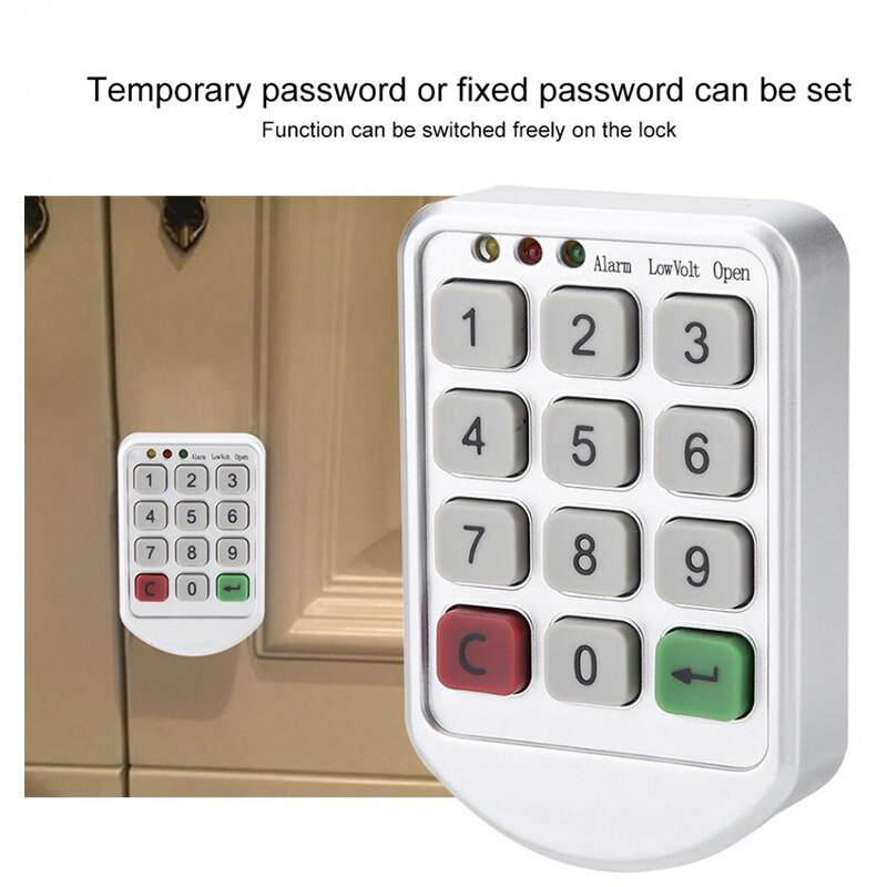 ABS Plastic Panel Digital Electronic Intelligent Password Keypad Number Cabinet Door Code Lock fechadura digital smart lock