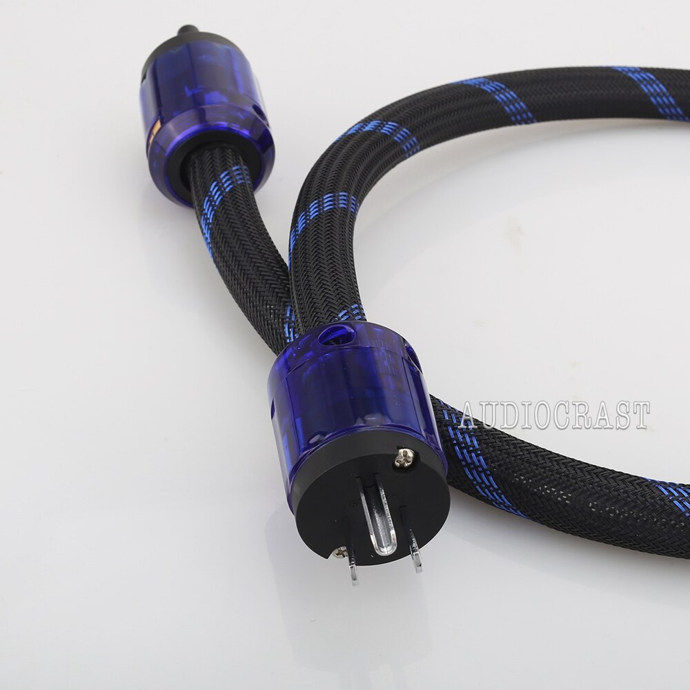 Hi-end ren kobber us strømkabel kabel audiofil strømkabel kabelus-plugg med figur 8 iec  c7 iec strømkabel hifi