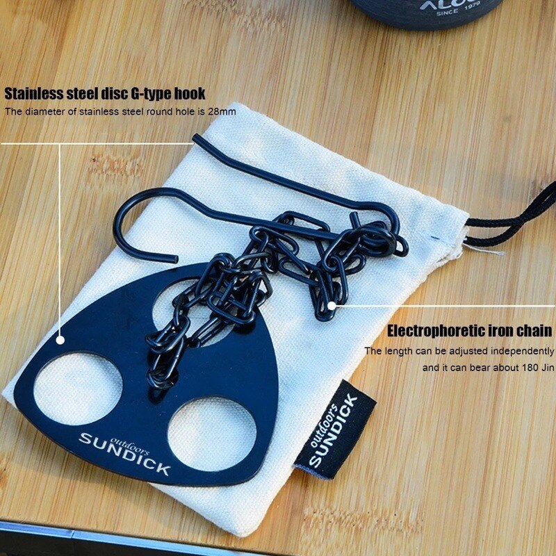 Köksredskap picknick gryta grill utomhusgrill stativ hängställning justerbar campinggrill hängande gryta set campinggrill