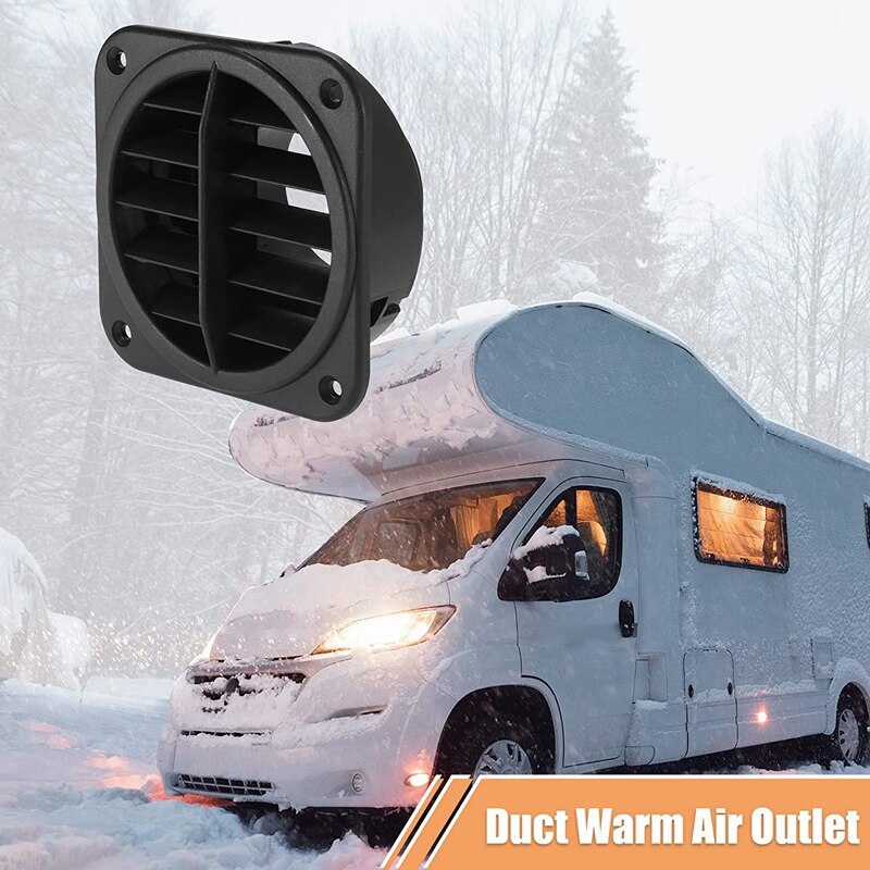 2 Stuks 60Mm Auto Heater Air Vent Heater Open Outlet Ducting Warm Air Vent Outlet Voor Air-diesel Standkachel