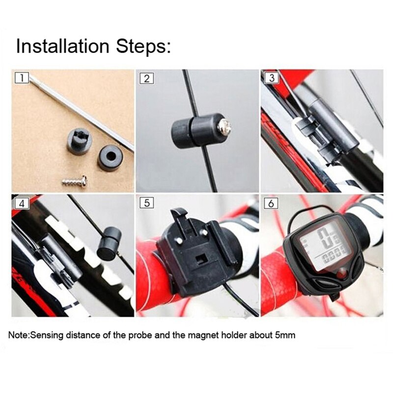 ! Waterproof Bike Computer Bicycle Meter Odometer Speedometer with LCD Display Cycling Computer Velocimetro Wired Stopwatch