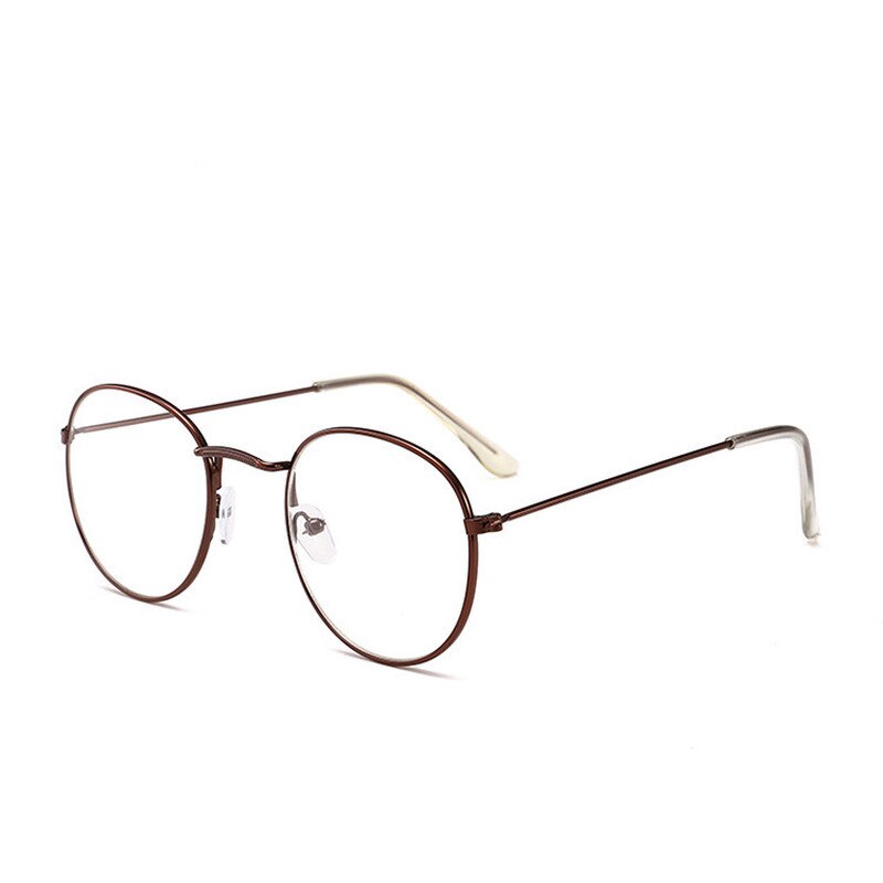Unisex Classic Gold Metal Frame Glasses Women Men Classical Computer Round Frame Glasses for Reading