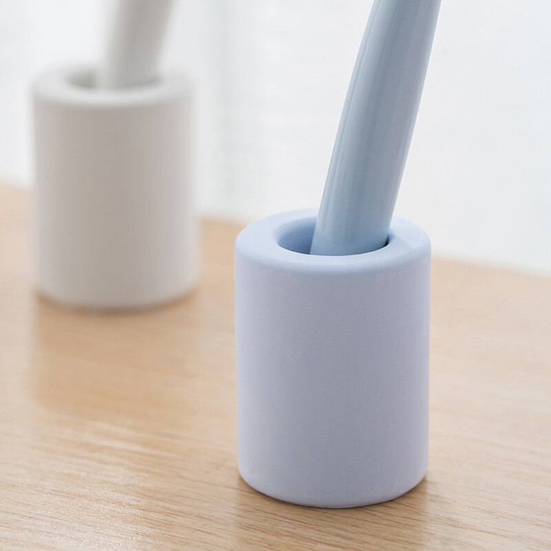 2 stuks mini reis tandenborstelhouder zonder kalkaanslag, natuurlijk materiaal, diatomeeënaarde, absorbeert snel water, huisdecoratie, blauw-witte kleur