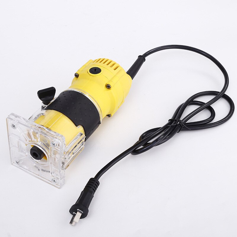 Défonceuse électrique 710 W Affleureuse à Bois avec 4 Bases Fixe